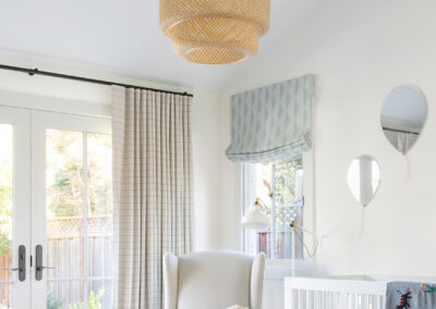 bright high ceilings nursery room