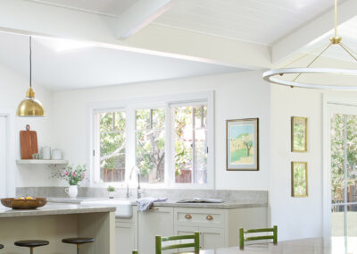 kitchen and dining room with bright natural light